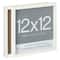 2 Pack Fundamentals 12" x 12" White Shadow Boxes by Studio Décor®